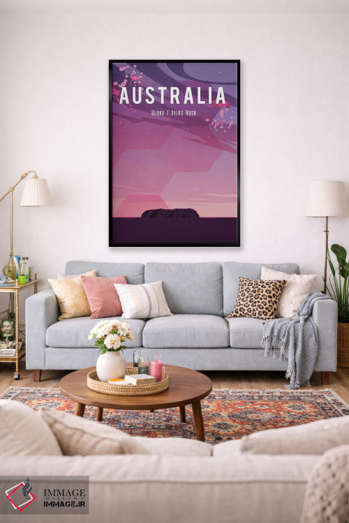 تابلو مدرن پوستر سفر به استرالیا اثر ناتالی رایان - D1B