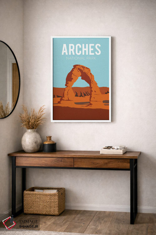تابلو مدرن پوستر سفر به آرچز اثر ناتالی رایان - D3W
