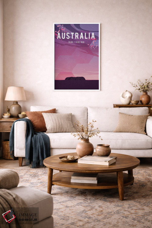 تابلو مدرن پوستر سفر به استرالیا اثر ناتالی رایان - D2W