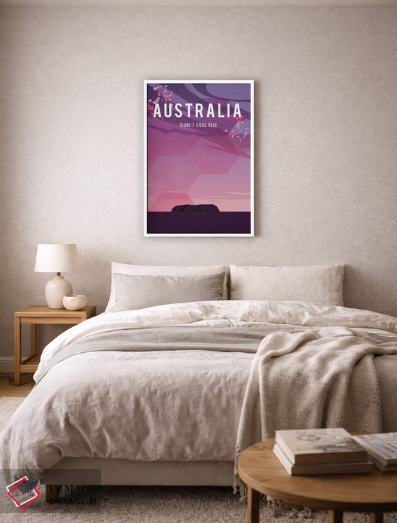 تابلو مدرن پوستر سفر به استرالیا اثر ناتالی رایان - D5W