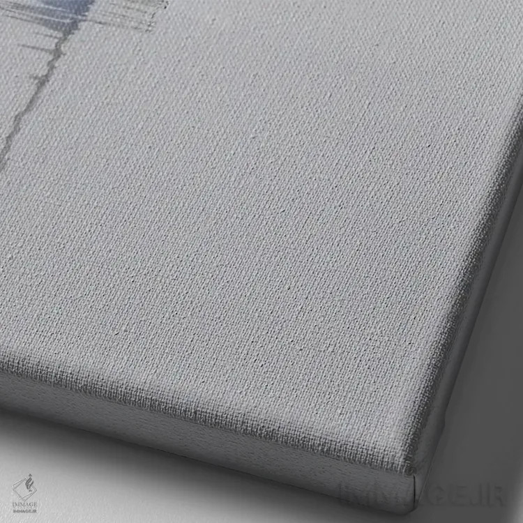 تابلو دکوراتیو White & Blue,قایق بادبانی؛ قرمز، سفید و آبی اثر نیکلاس بل - نمای نزدیک بافت بوم