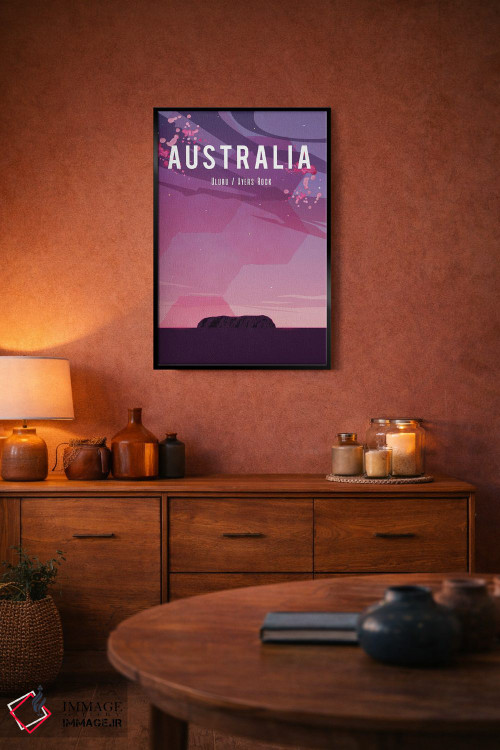 تابلو مدرن پوستر سفر به استرالیا اثر ناتالی رایان - D4B