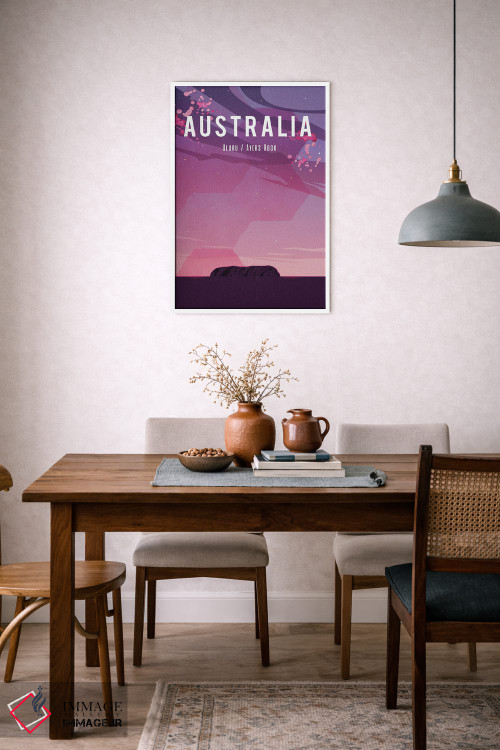 تابلو مدرن پوستر سفر به استرالیا اثر ناتالی رایان - D6W