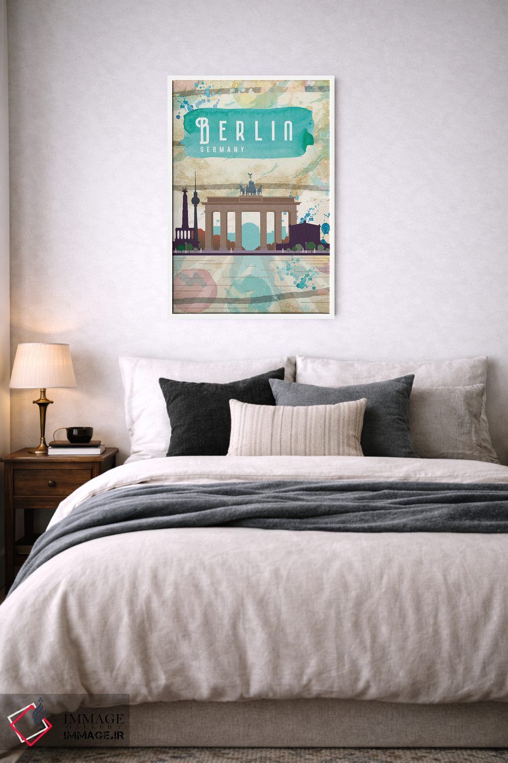 تابلو مدرن پوستر سفر به برلین اثر ناتالی رایان - D4W