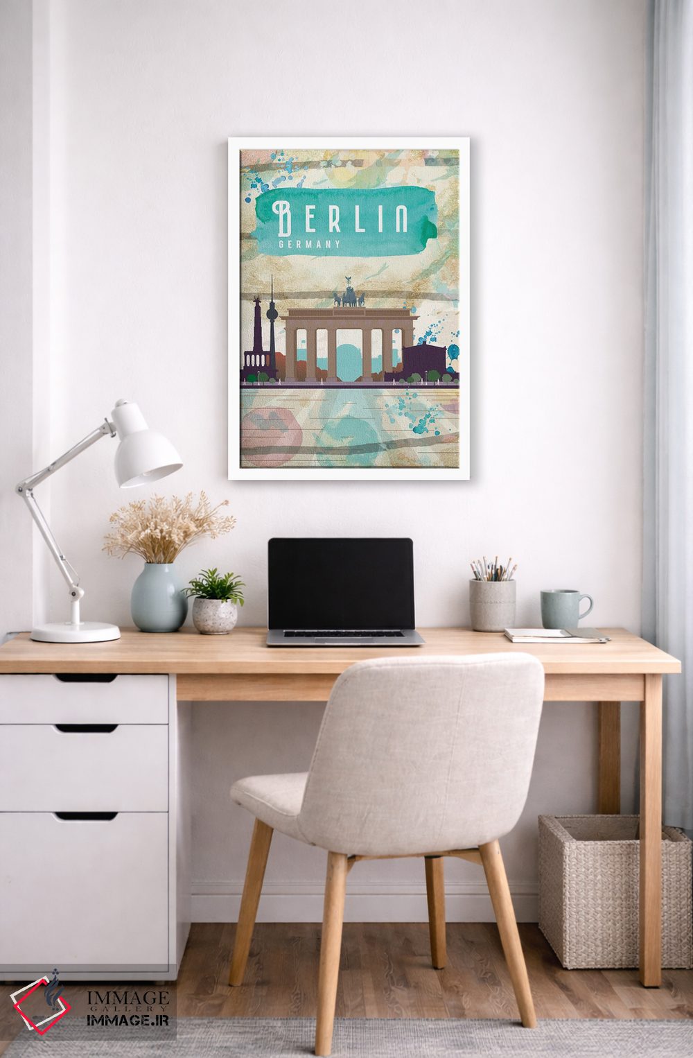 تابلو مدرن پوستر سفر به برلین اثر ناتالی رایان - D5W
