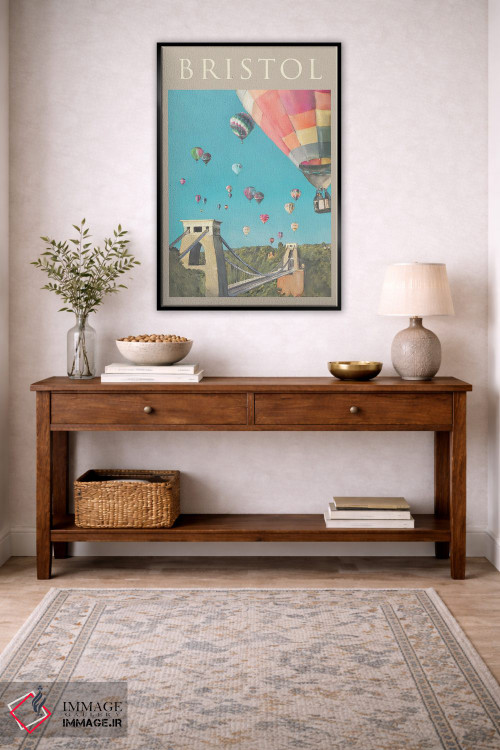 تابلو مدرن پوستر سفر به بریستول اثر ناتالی رایان - D4B