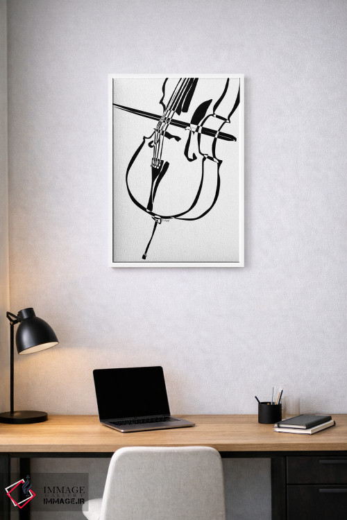 تابلو مینیمال ویولنسل اثر نیسه کرونا - D1W