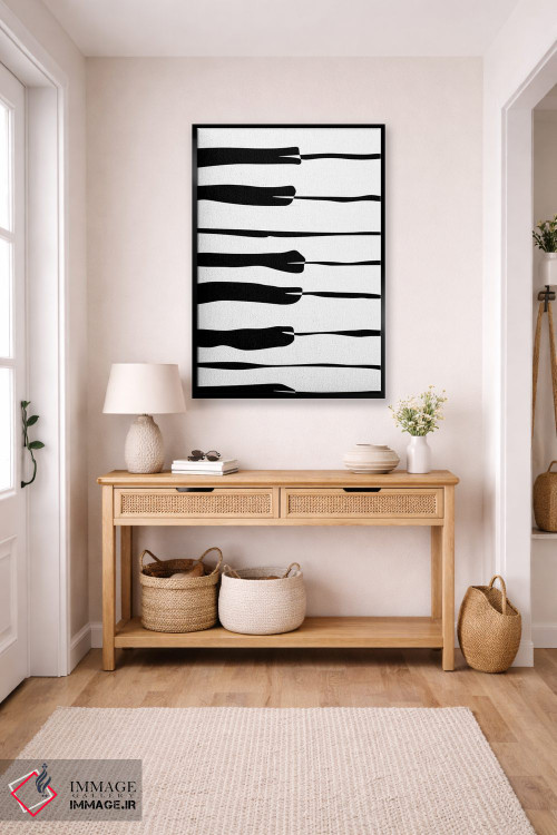 تابلو مینیمال کلاویه های پیانو اثر نیسه کرونا - D5B