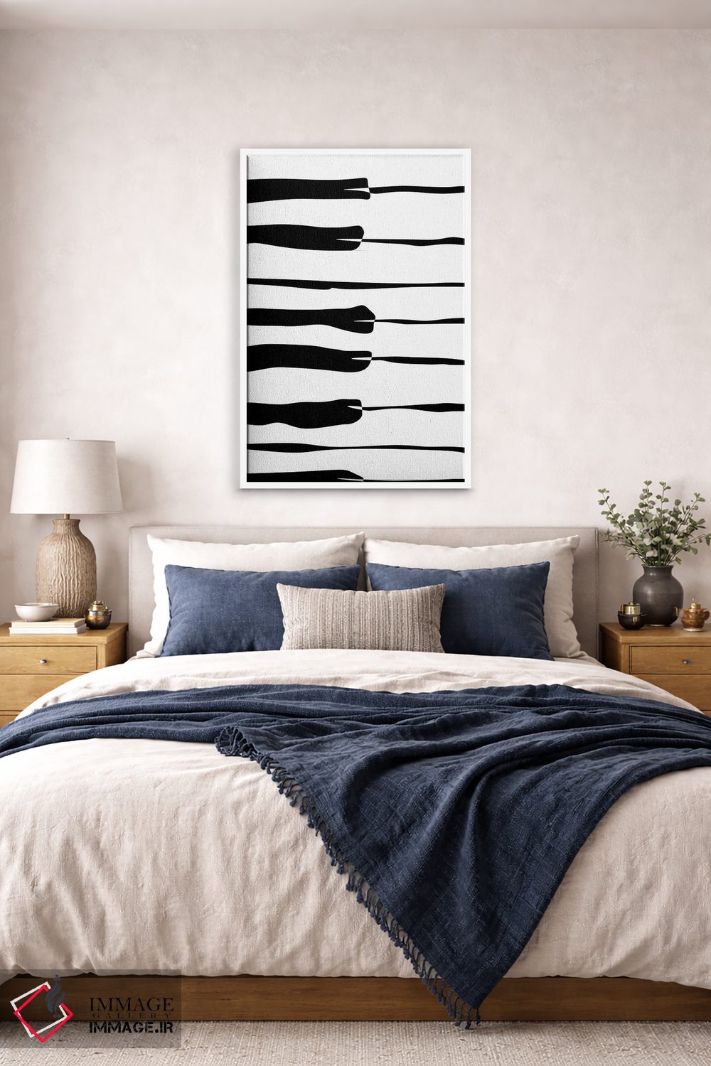 تابلو مینیمال کلاویه های پیانو اثر نیسه کرونا - D4W