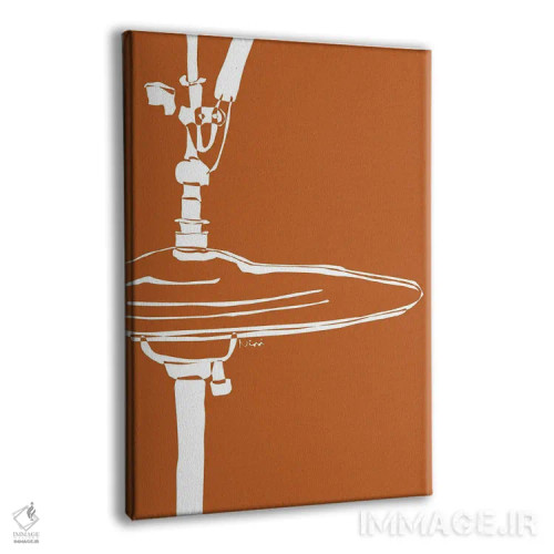 تابلو مینیمال سنج درام سفالی اثر نیسه کرونا - نمای پرسپکتیو محصول