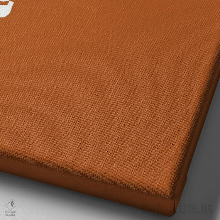 تابلو مینیمال سنج درام سفالی اثر نیسه کرونا - نمای نزدیک بافت بوم