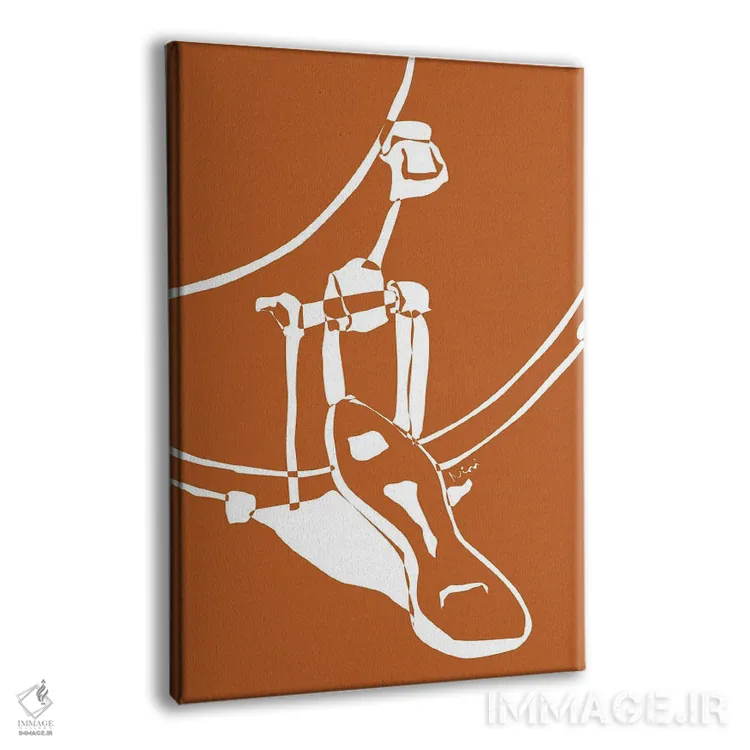 تابلو مینیمال کیک درام سفالی اثر نیسه کرونا - نمای پرسپکتیو محصول