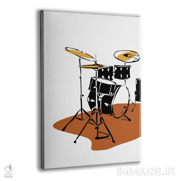 تابلو مینیمال ست درام سفالی اثر نیسه کرونا - نمای پرسپکتیو محصول