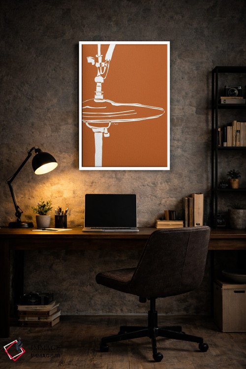 تابلو مینیمال سنج درام سفالی اثر نیسه کرونا - D5W