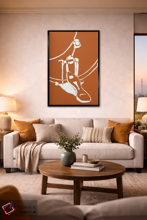 تابلو مینیمال کیک درام سفالی اثر نیسه کرونا - D2B