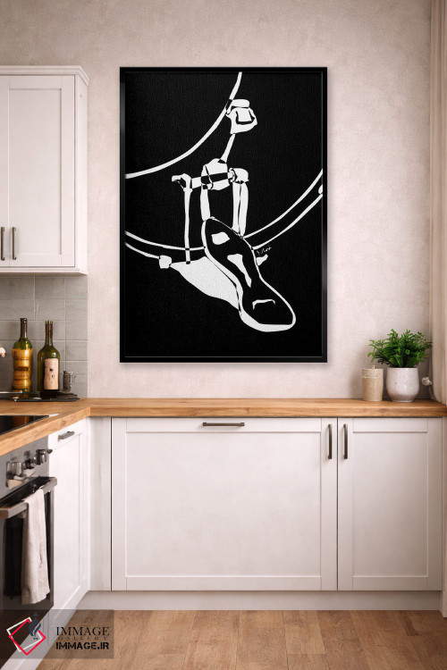 تابلو مینیمال کیک درام مشکی اثر نیسه کرونا - D2B