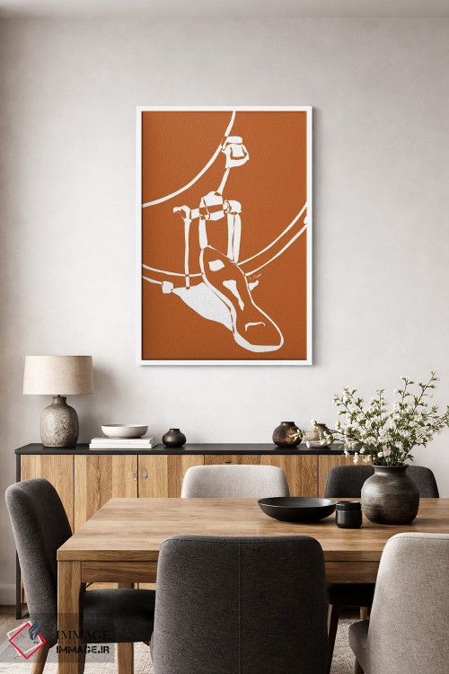 تابلو مینیمال کیک درام سفالی اثر نیسه کرونا - D4W