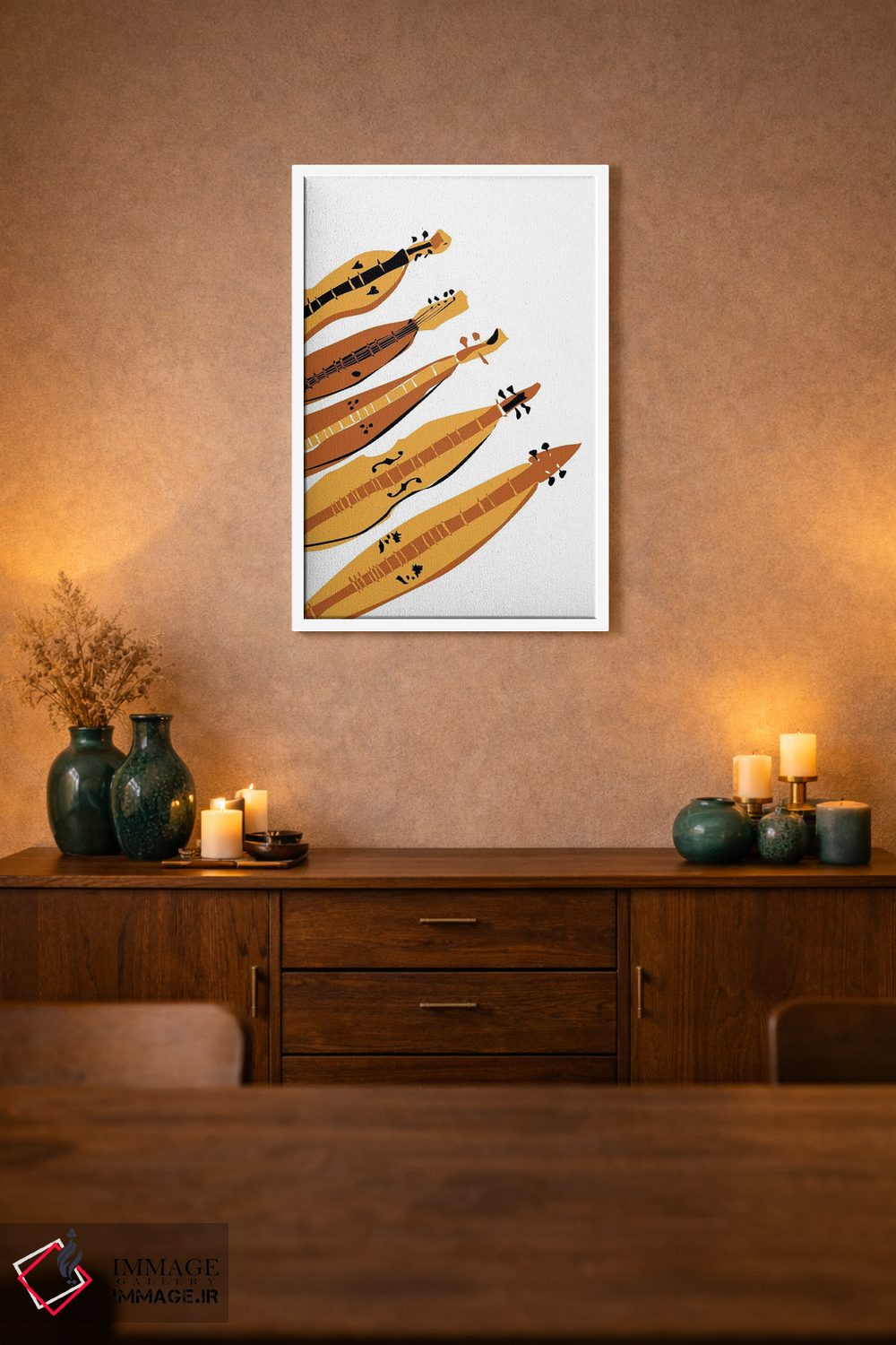 تابلو مینیمال دالسیمر اثر نیسه کرونا - D1W