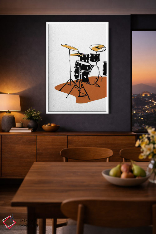 تابلو مینیمال ست درام سفالی اثر نیسه کرونا - D2W