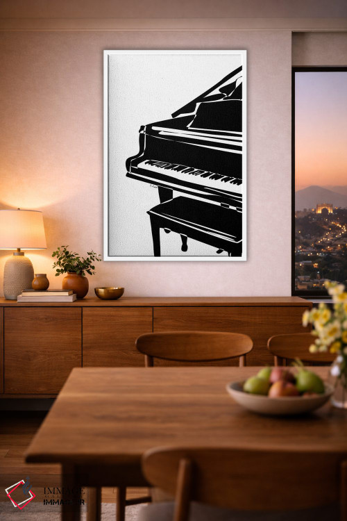 تابلو مینیمال پیانوی بزرگ اثر نیسه کرونا - D2W