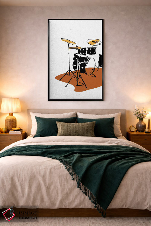 تابلو مینیمال ست درام سفالی اثر نیسه کرونا - D4B