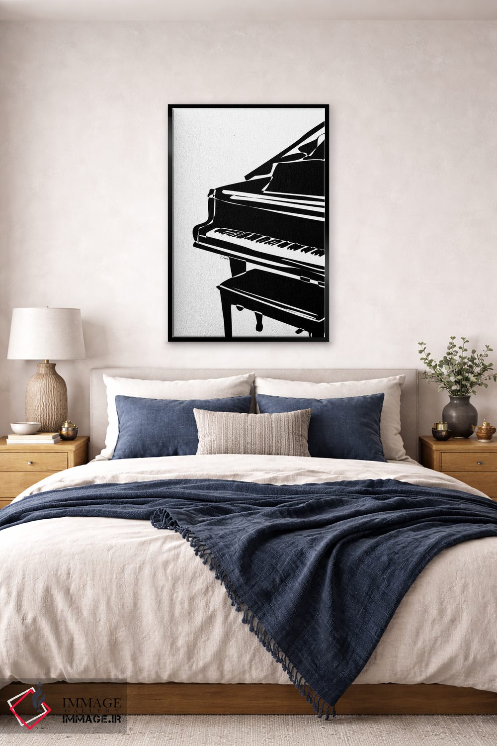 تابلو مینیمال پیانوی بزرگ اثر نیسه کرونا - D5B