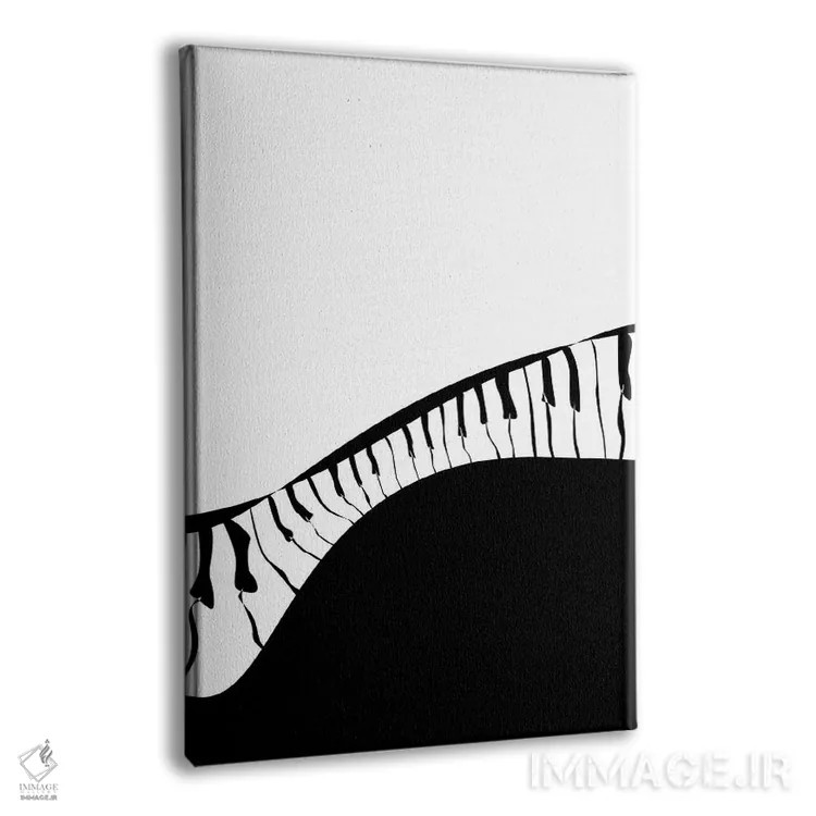 تابلو مینیمال ست پیانو شماره ۲ اثر نیسه کرونا - نمای پرسپکتیو محصول