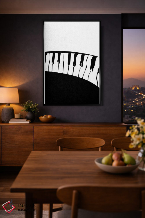 تابلو مینیمال ست پیانو شماره ۳ اثر نیسه کرونا - D2B