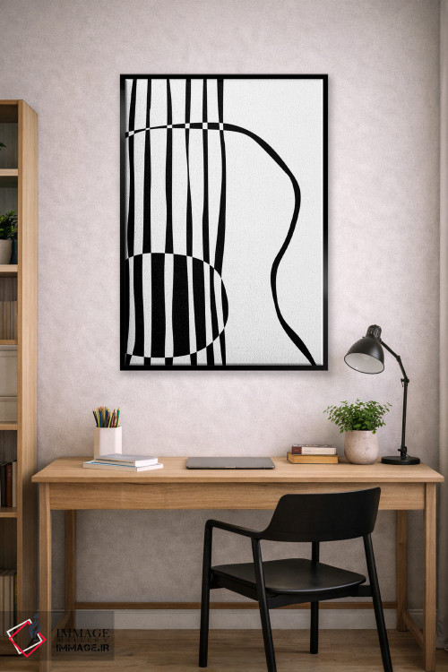 تابلو مینیمال گیتار آکوستیک اثر نیسه کرونا - D3B