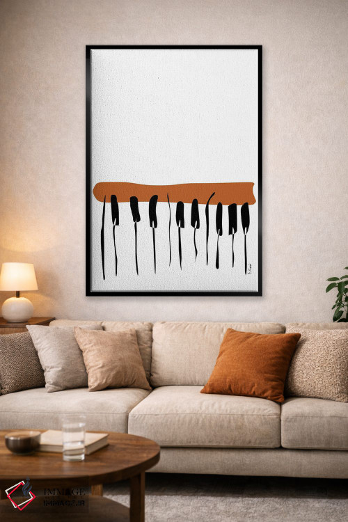 تابلو مینیمال پیانوی خاکی اثر نیسه کرونا - D1B