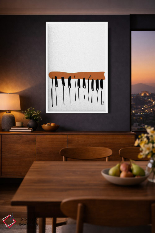 تابلو مینیمال پیانوی خاکی اثر نیسه کرونا - D2W