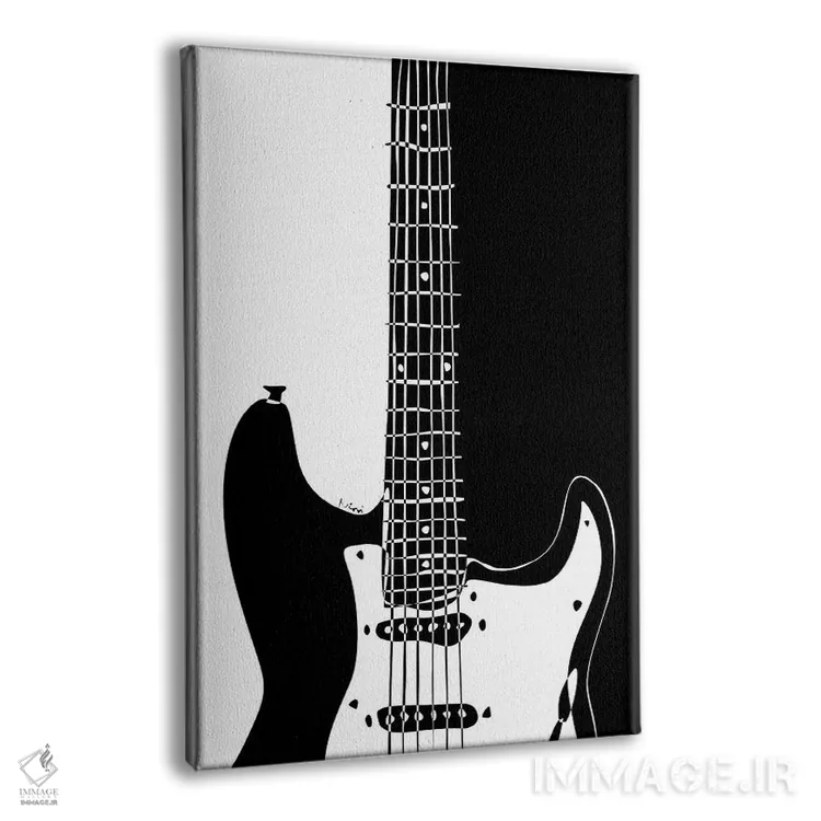 تابلو مینیمال گیتار استرتوکستر اثر نیسه کرونا - نمای پرسپکتیو محصول