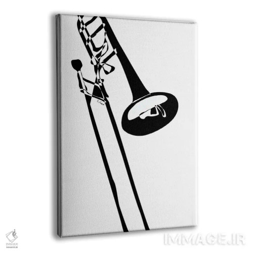 تابلو مینیمال ترومبون اثر نیسه کرونا - نمای پرسپکتیو محصول