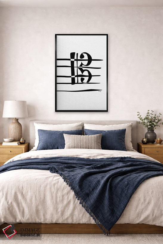 تابلو مینیمال کلید تنور اثر نیسه کرونا - D6B