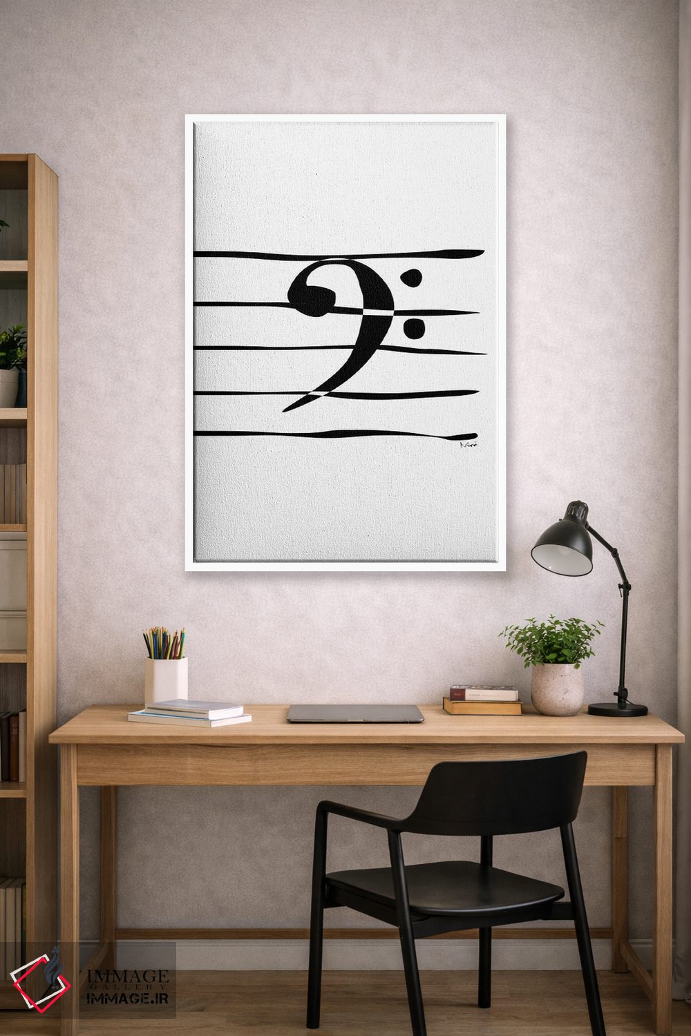 تابلو مینیمال کلید باس اثر نیسه کرونا - D1W