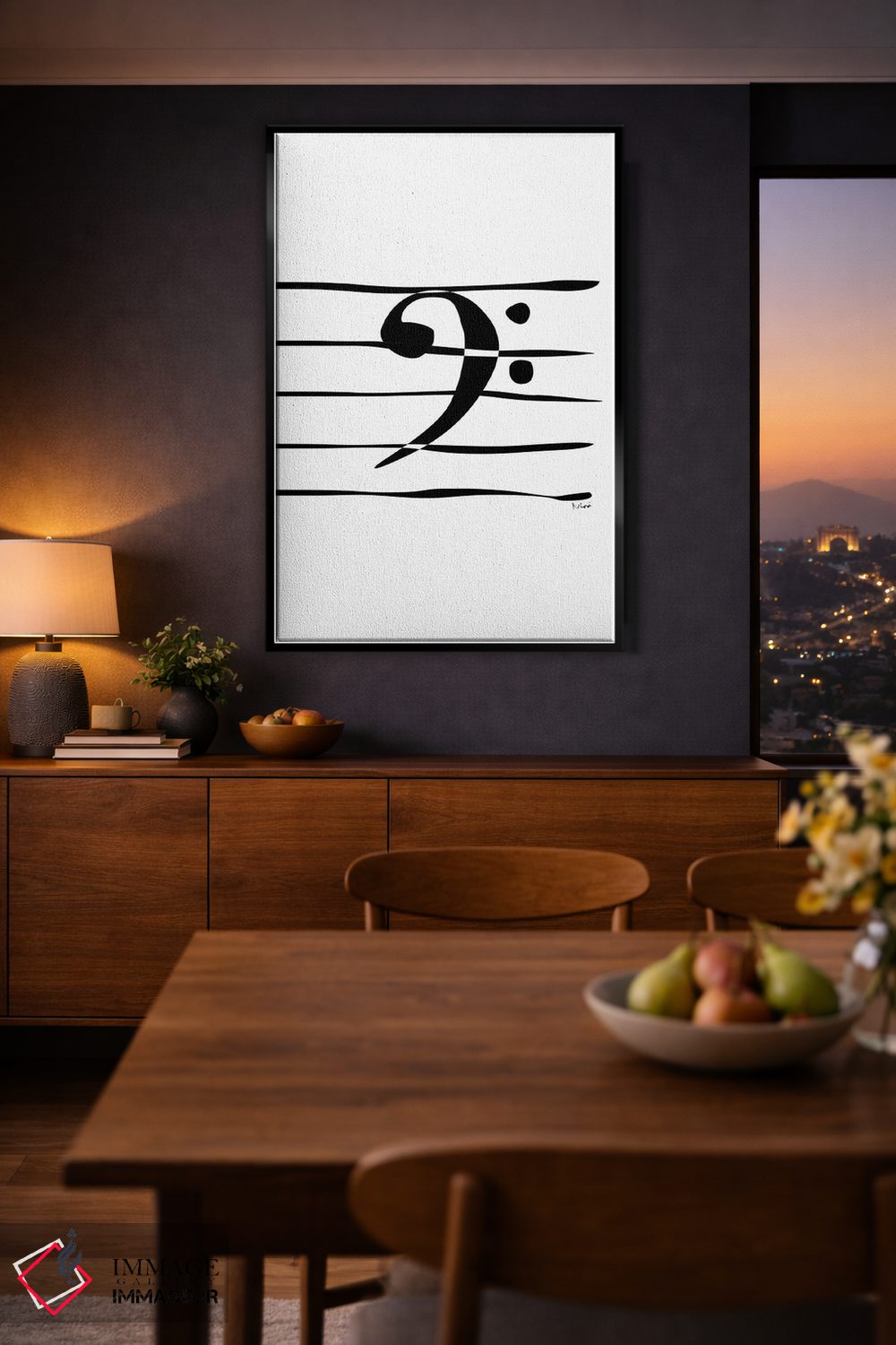 تابلو مینیمال کلید باس اثر نیسه کرونا - D2B