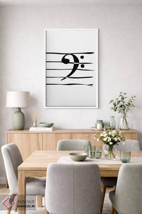 تابلو مینیمال کلید باس اثر نیسه کرونا - D5W