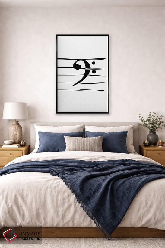 تابلو مینیمال کلید باس اثر نیسه کرونا - D6B