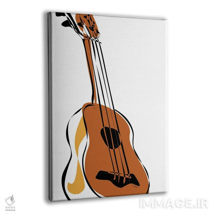 تابلو مینیمال یوکللی خاکی اثر نیسه کرونا - نمای پرسپکتیو محصول