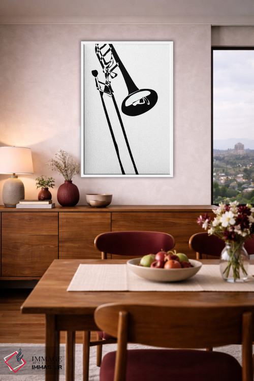 تابلو مینیمال ترومبون اثر نیسه کرونا - D3W