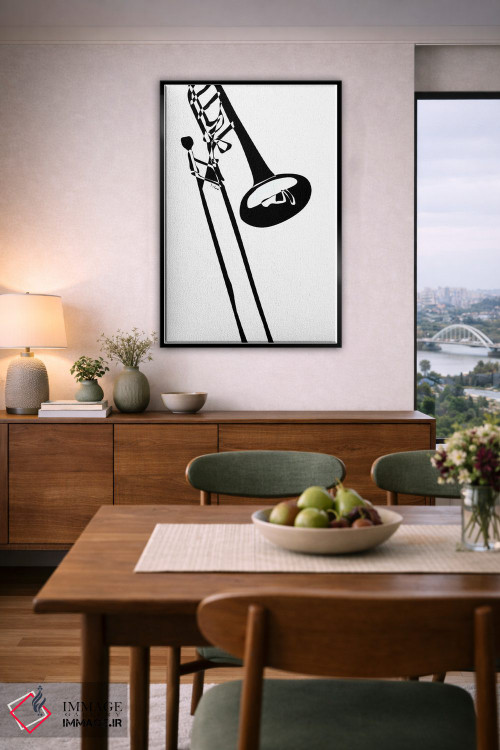 تابلو مینیمال ترومبون اثر نیسه کرونا - D6B