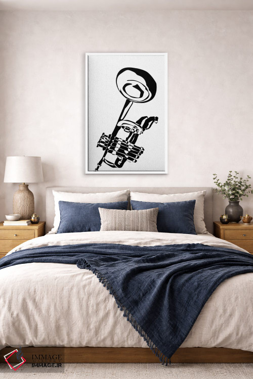 تابلو مینیمال ترومپت اثر نیسه کرونا - D4W