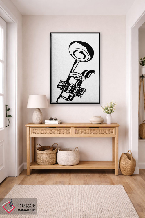 تابلو مینیمال ترومپت اثر نیسه کرونا - D5B