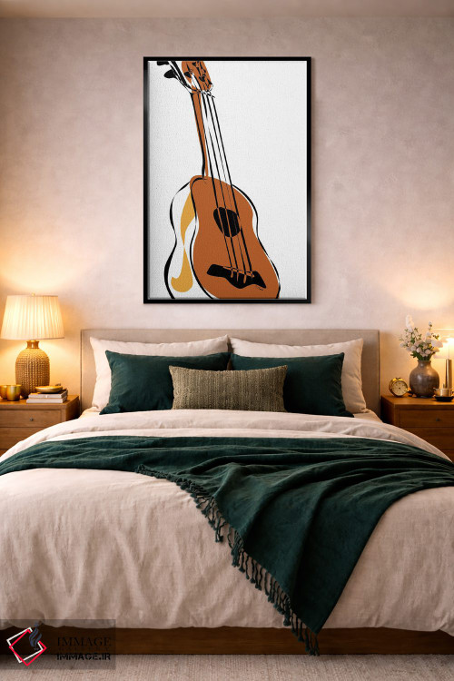 تابلو مینیمال یوکللی خاکی اثر نیسه کرونا - D5B