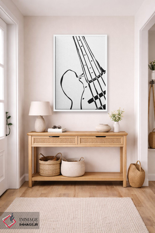 تابلو مینیمال گیتار باس اثر نیسه کرونا - D4W