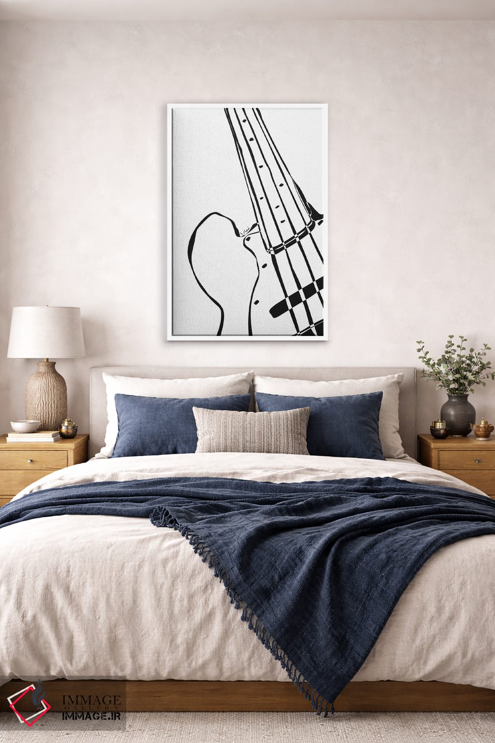 تابلو مینیمال گیتار باس اثر نیسه کرونا - D5W