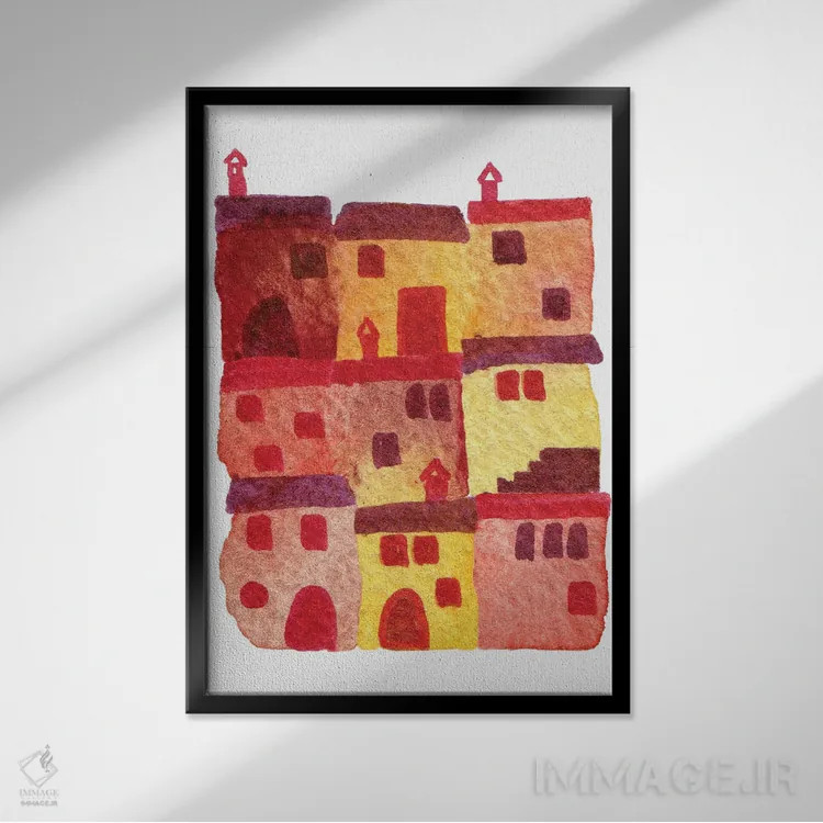 تابلو دکوراتیو توسکانی اثر نیک اسکویرل - نمای قابدار مشکی
