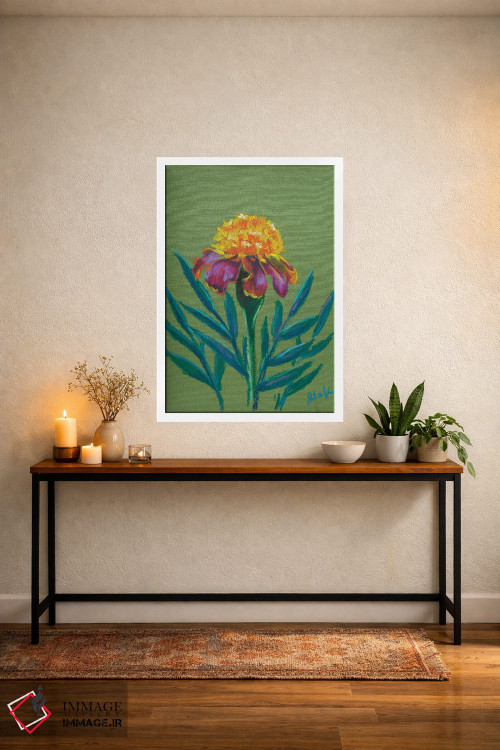 تابلو دکوراتیو گل همیشه بهار II اثر ناتالی مک - D3W