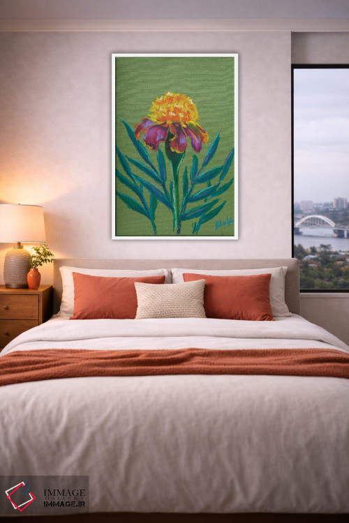 تابلو دکوراتیو گل همیشه بهار II اثر ناتالی مک - D4W