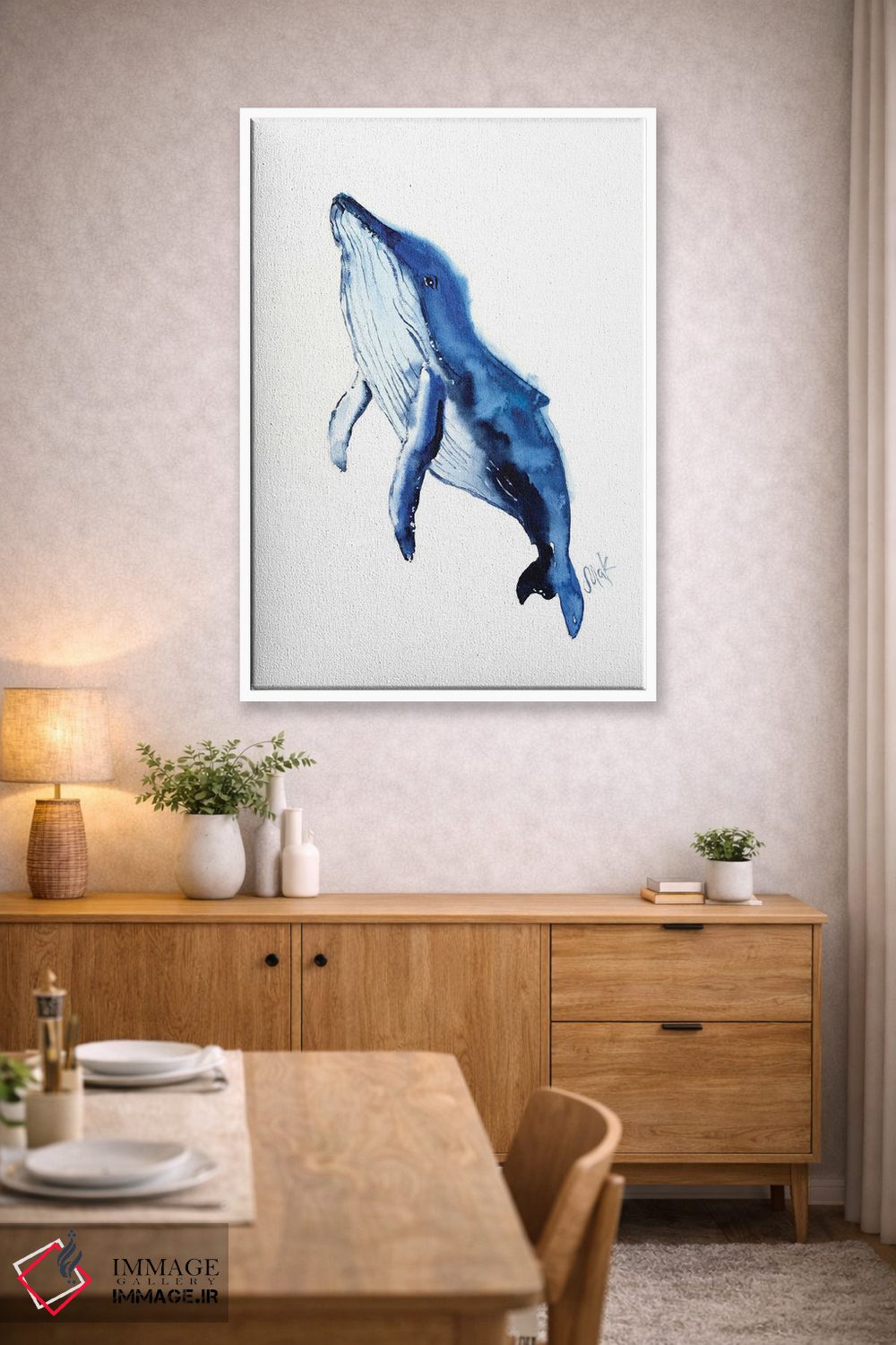 تابلو دکوراتیو نهنگ اثر ناتالی مک - D4W